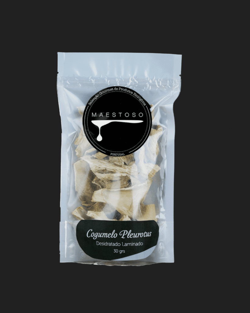 cogumelos pleurotus desidratados